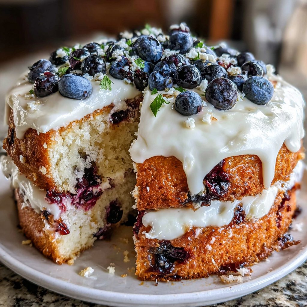 Blueberry Lemon Spring Cake