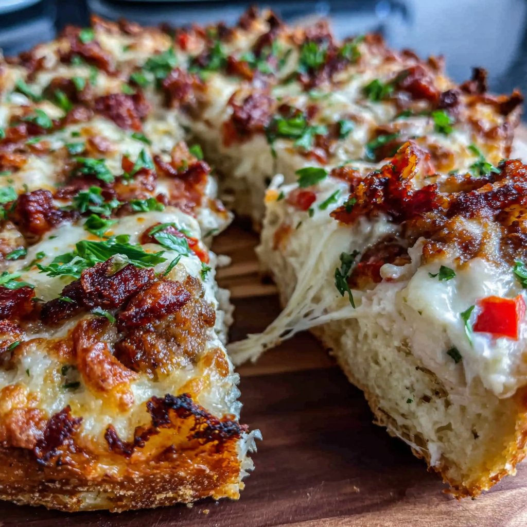 Breakfast Pizza for a Crowd