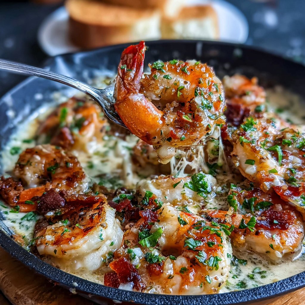 One Pan Creamy Lemon Shrimp