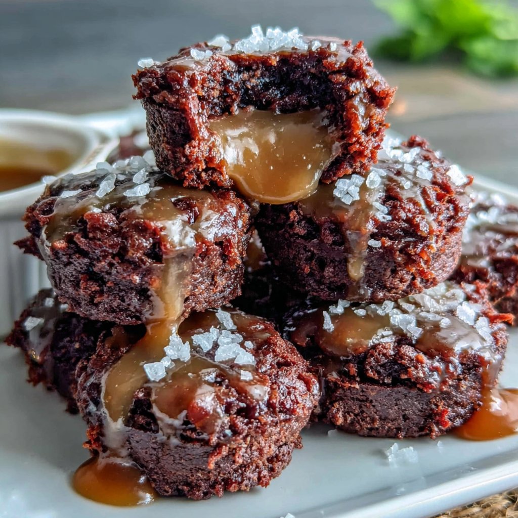 Caramel Brownie Crunch Bites