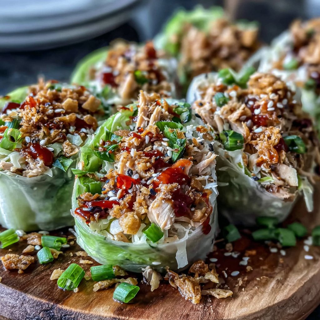 Asian-Inspired Turkey Salad Wraps