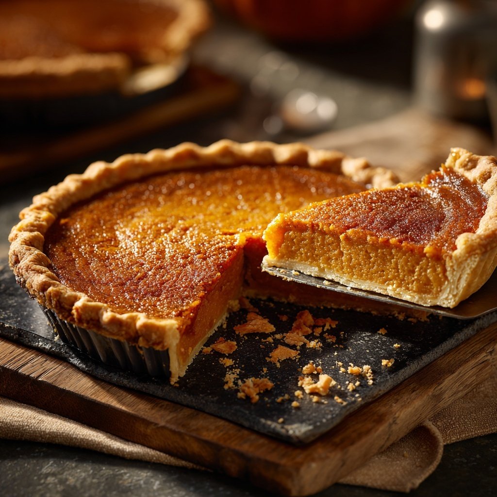 Festive Spiced Pumpkin Pie
