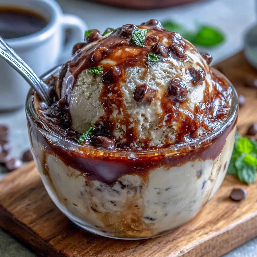 Mint Chocolate Chip Affogato