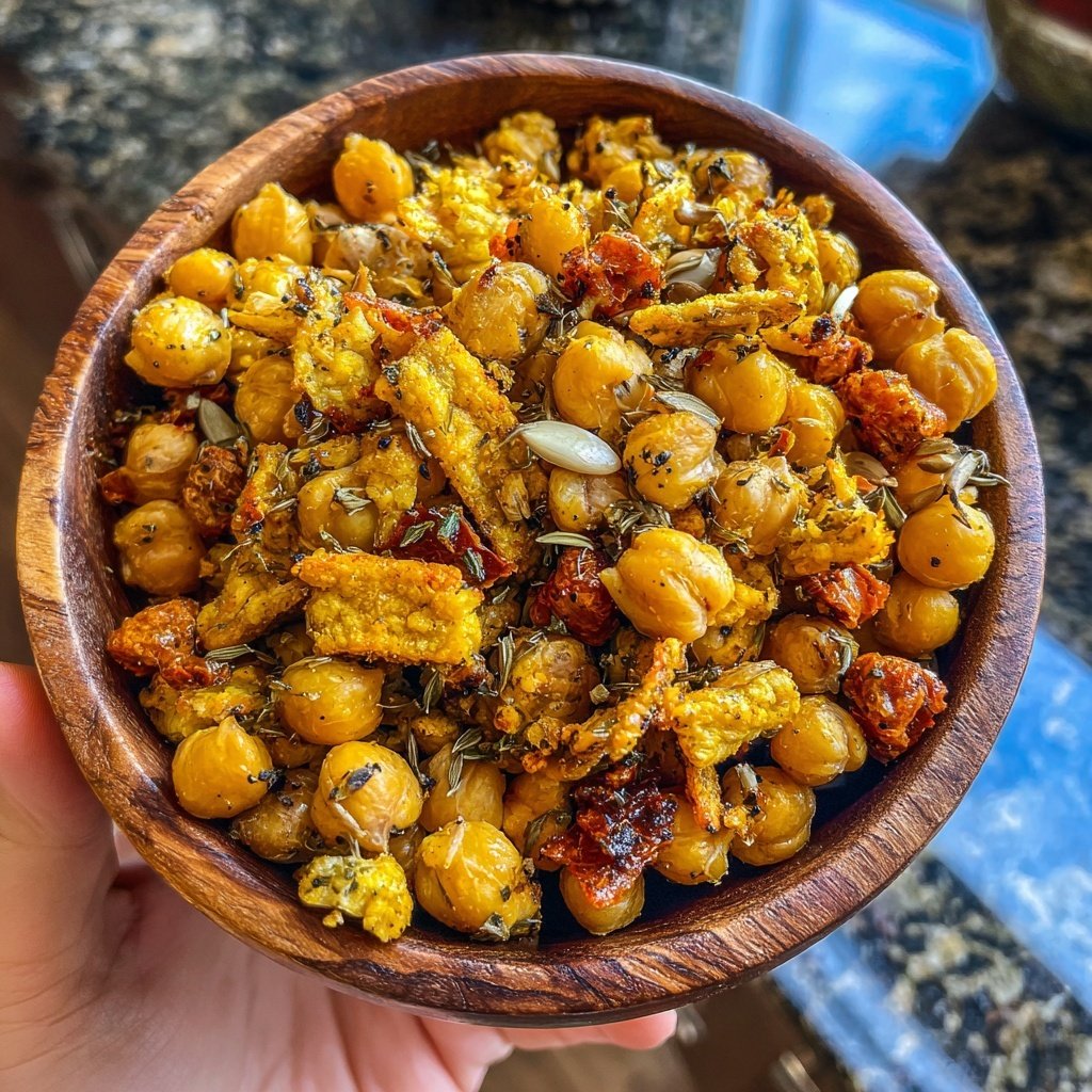 Crispy Chickpea Snack Mix